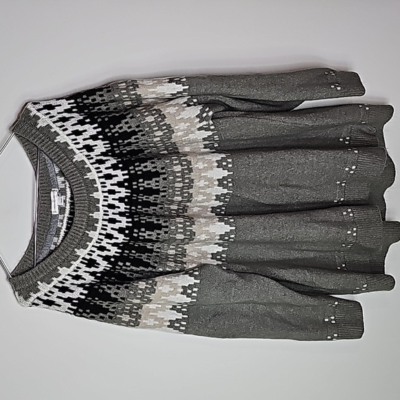 Warehouse One 3X black and gray crew neck sweater - Picture 1 of 6